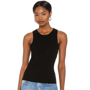 NWT CITIZENS OF HUMANITY Isabel Rib Tank in Black